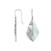 AE-6231-MOP Sterling Silver Fancy Earring With Mother Of Pearl Jewelry Bali Designs Inc
